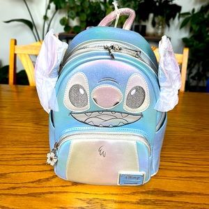 DISNEY100 PLATINUM STITCH LOUNGEFLY EXCLUSIVE